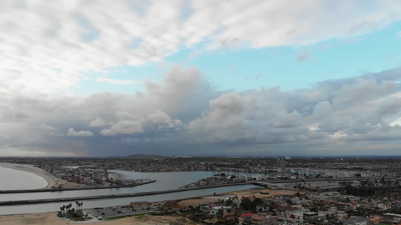 video aereo de long beach y signal hill