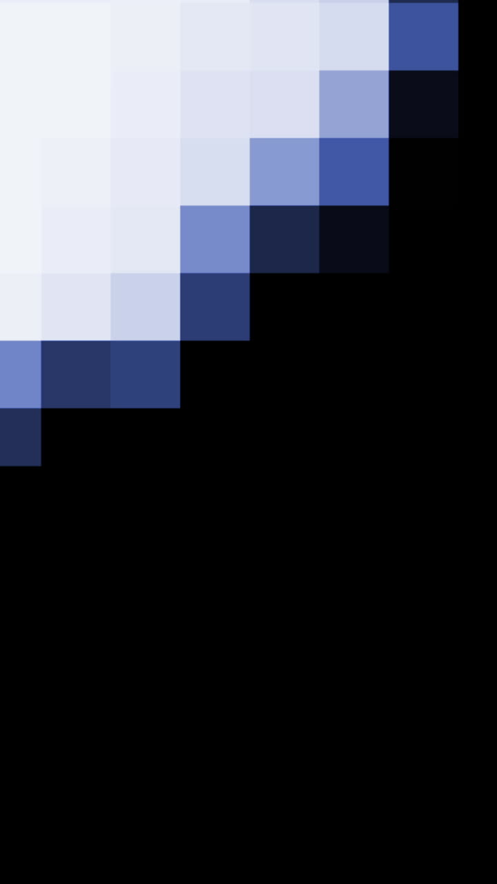 Abstract Pixelated Transition with Blue and White Squares