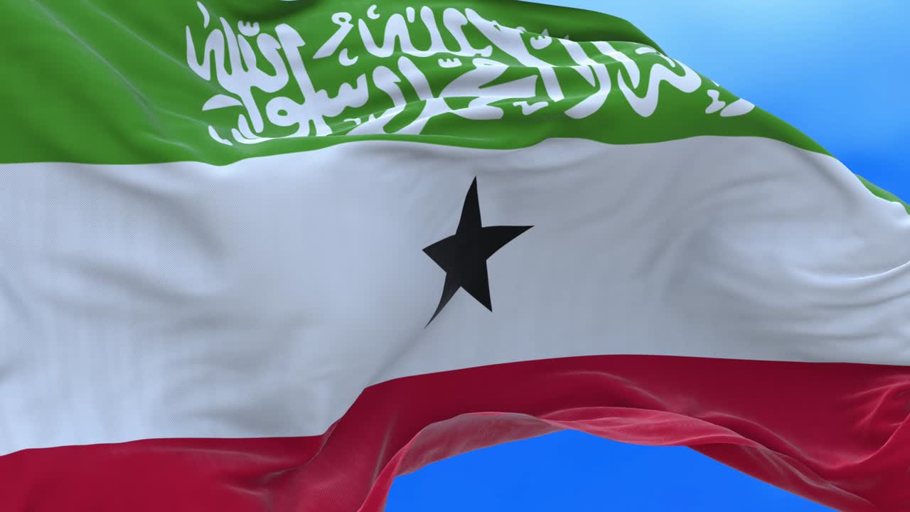 Seamless loop of Somaliland flag.