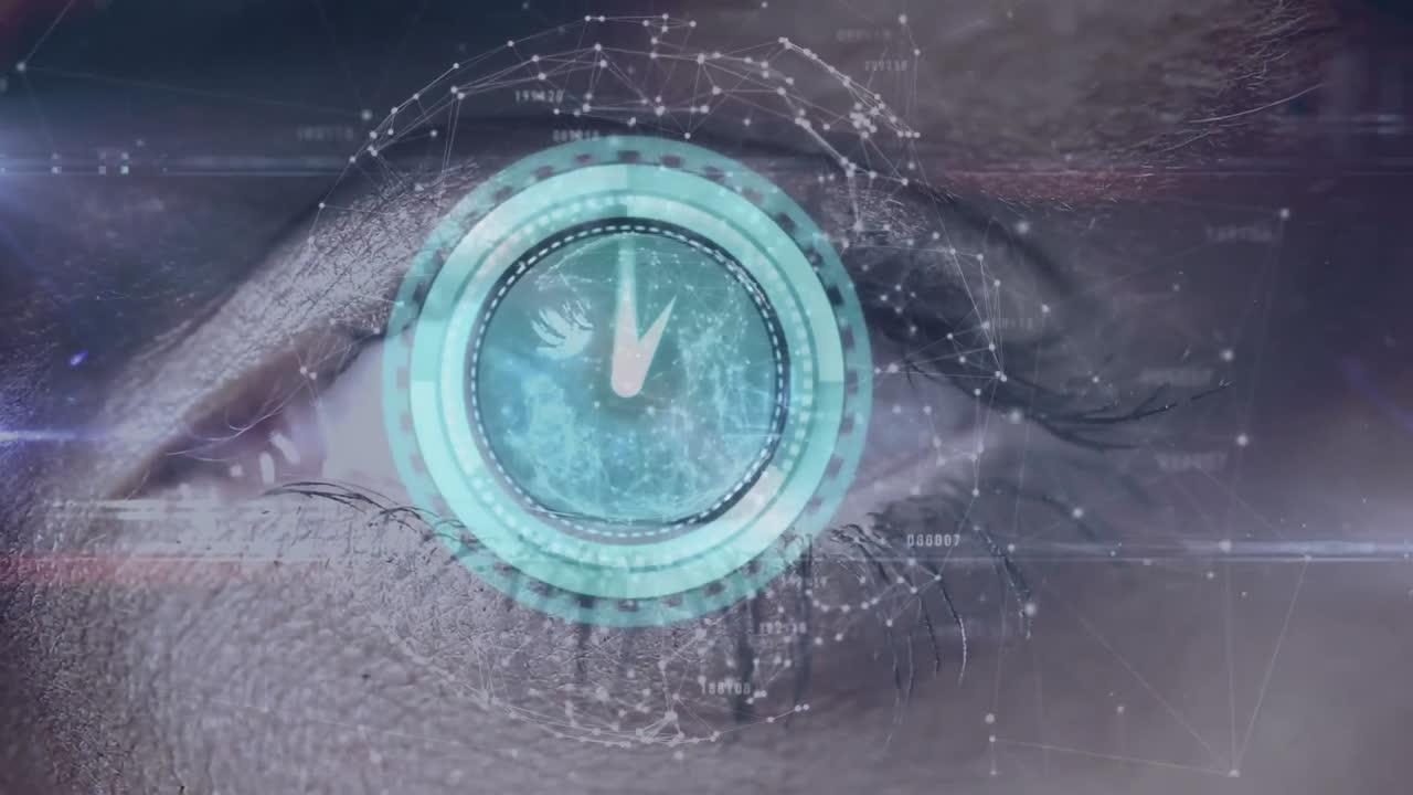 el movimiento del reloj y el ojo humano