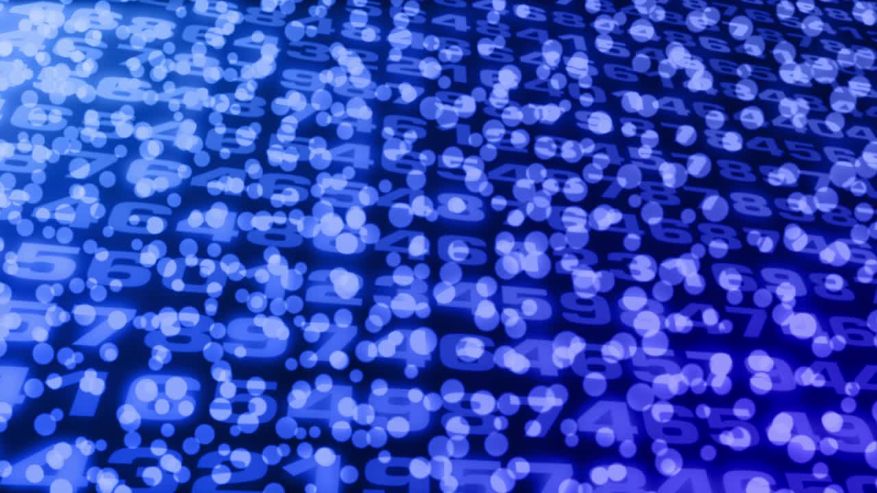 moving particles against the background of changing numbers