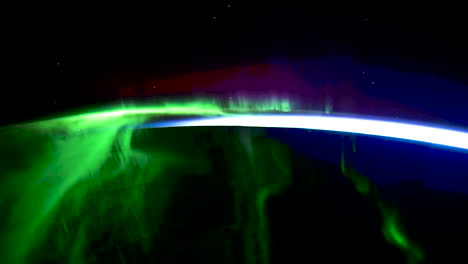 aurora borealis from space