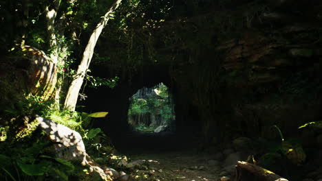 jungle cave entrance