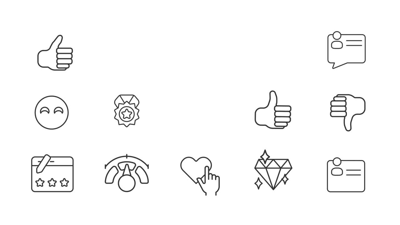 Feedback and Rating Icons