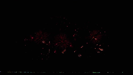 Large number of photos of fireworks during New Year&#039;s Eve being shot on the coast