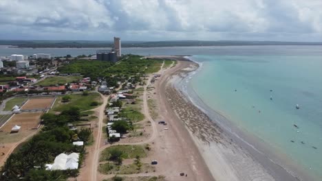 pan out crystal blue waters on brazilian coast