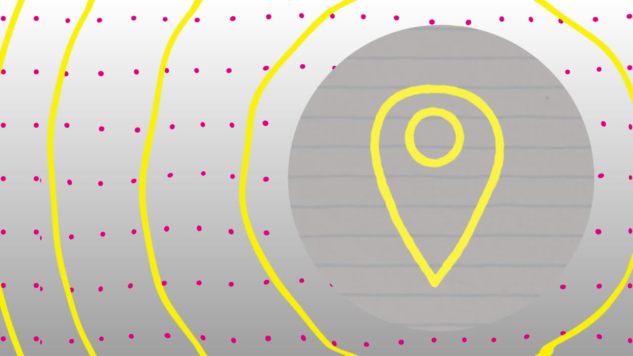 animación de una etiqueta de dibujo a mano sobre formas en fondo gris