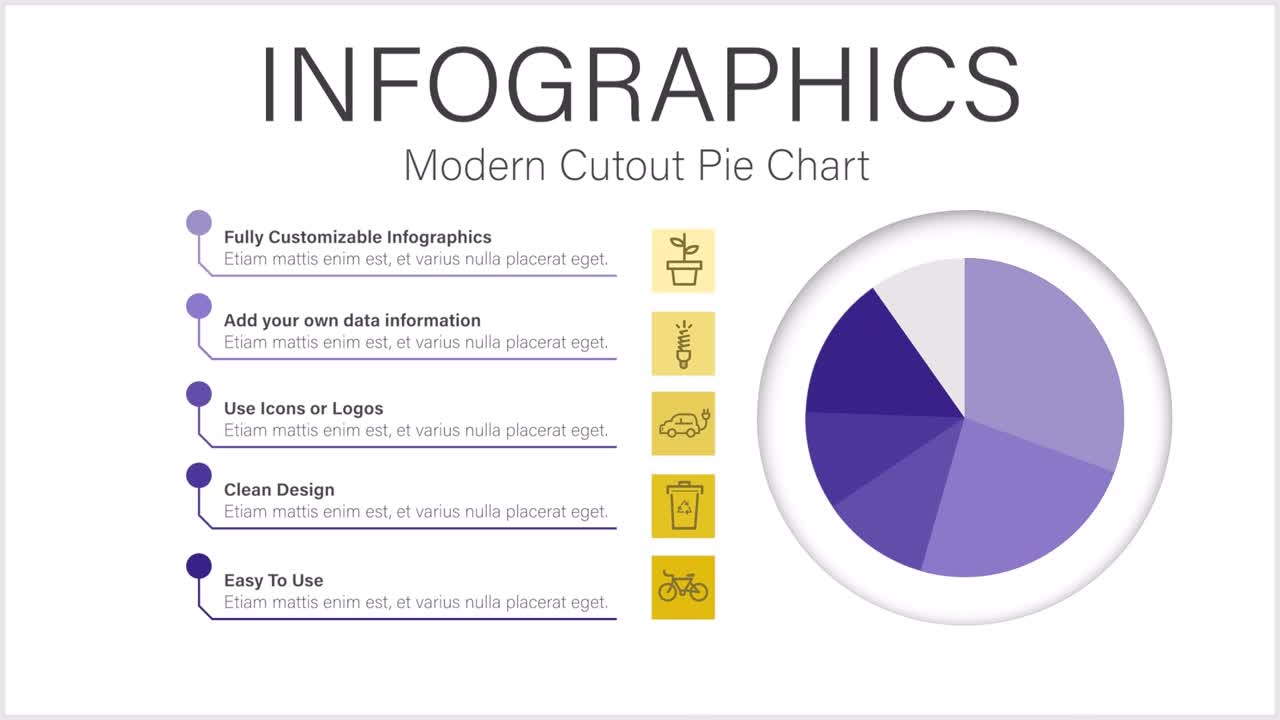 Infographic Design Templates with Charts and Icons
