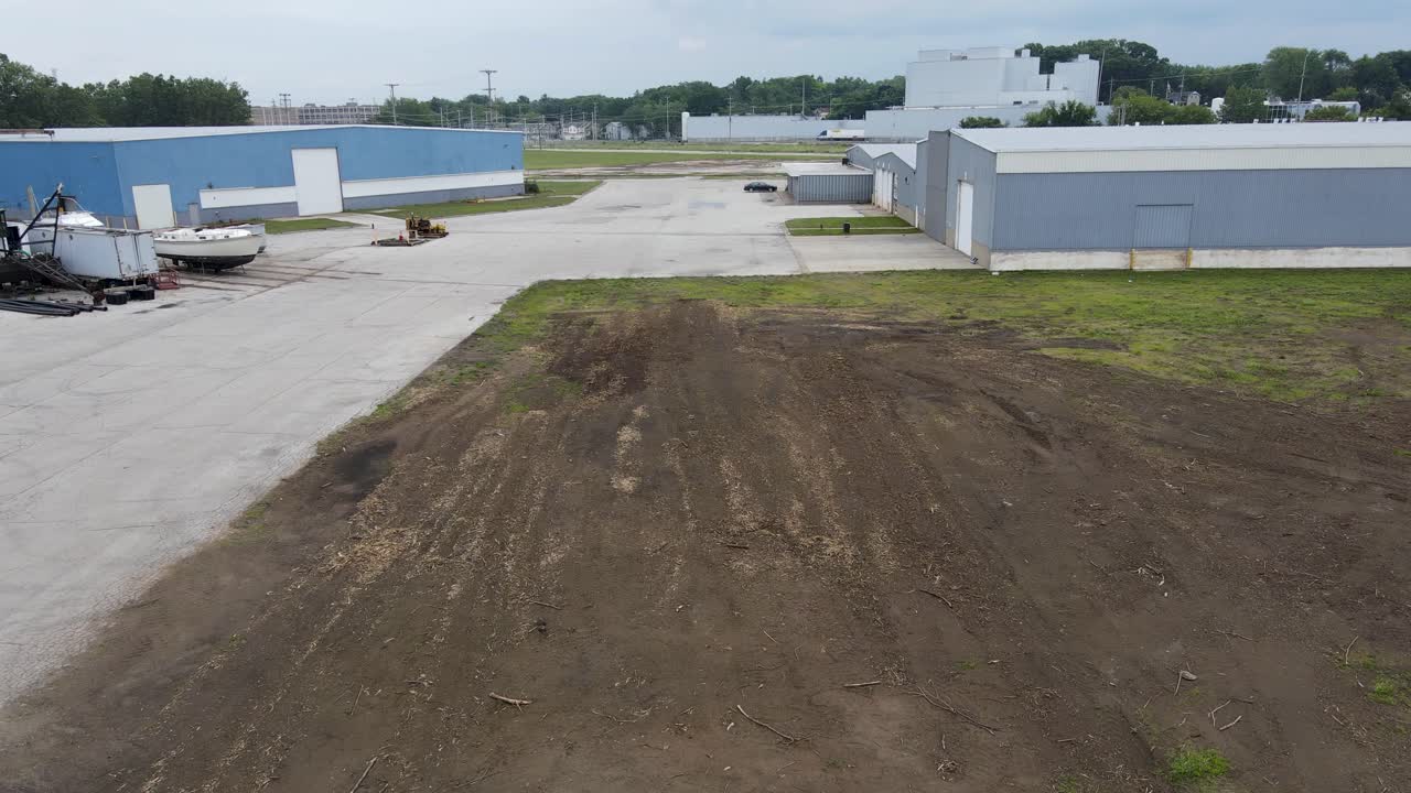 антенна грязной территории бывшего завода