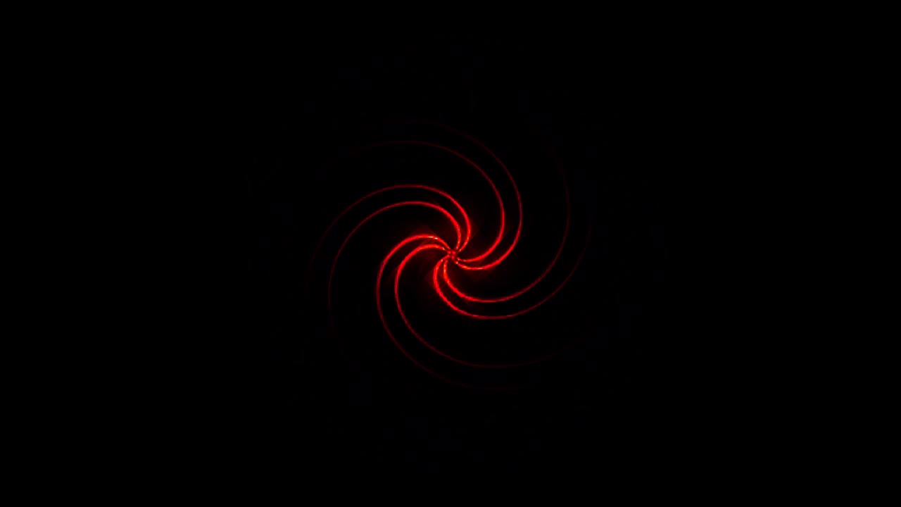 검은색 배경에 반이는 빛의 점들의 다채로운 원형 지점 파동