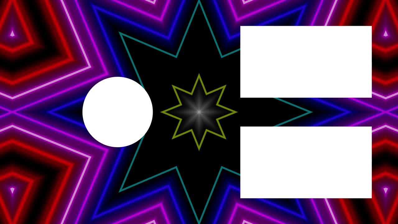 네온 표지판 패턴 엔드 카드 엔딩 스크린 모션 그래픽