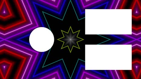 patrón de signo de neón tarjeta de finalización pantalla de finalización gráficos de movimiento