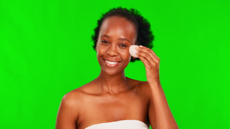 Cosmetics,-makeup-and-black-woman-with-brush