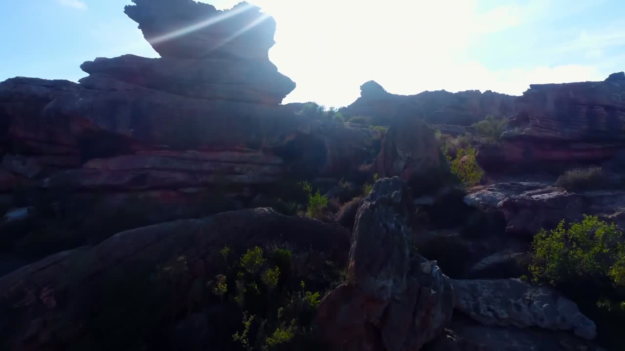 formaciones rocosas en ciudad del cabo, sudáfrica 4k