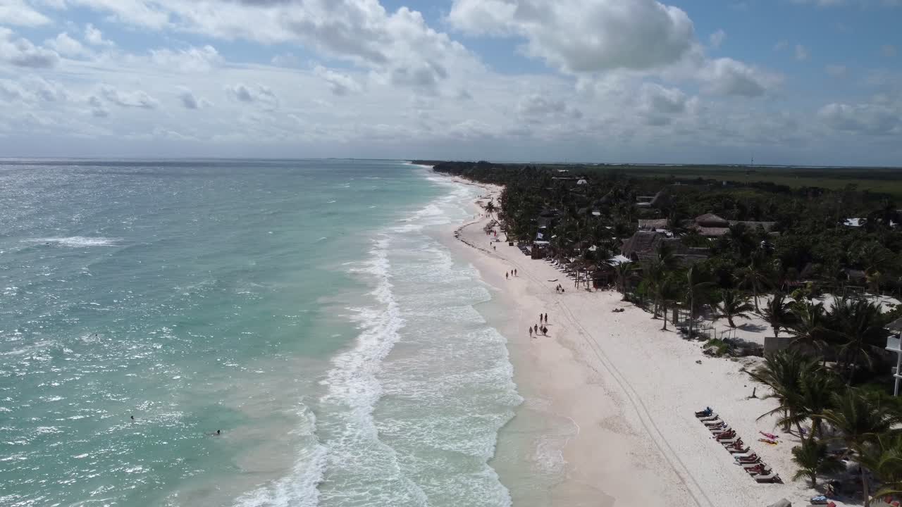 vista aérea tulum playa méxico