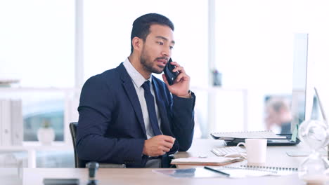 Business-man-talking-and-planning-on-a-phone-call