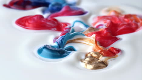 abstract swirl of vibrant liquid paints