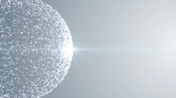 esfera abstracta de partículas