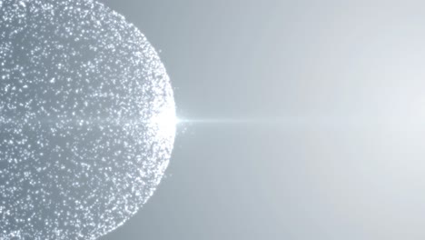 abstract sphere of particles
