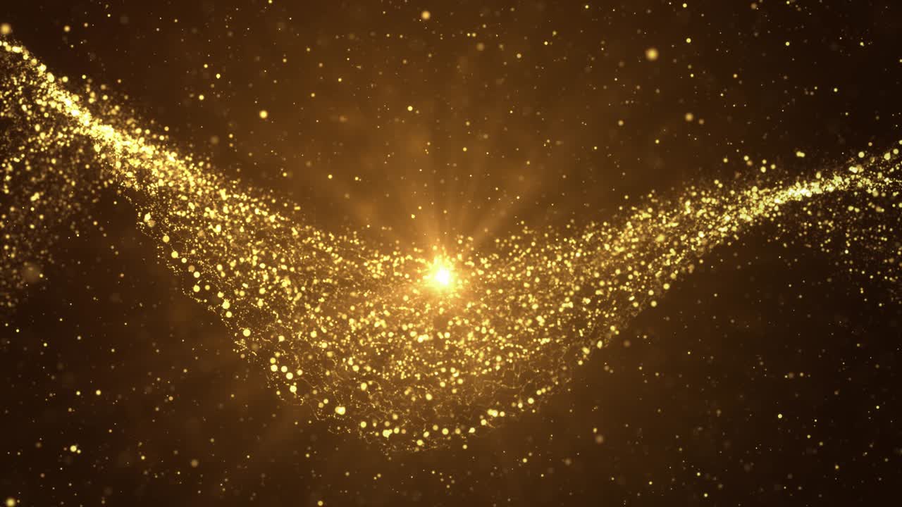 4K Abstract background with moving and flickering particles Loop Animation.