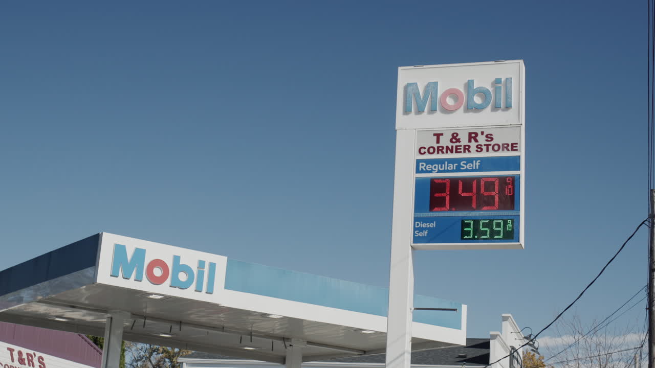 윌슨, 뉴욕, 미국, 2010년 10월: 스텔라와 가솔린과 디젤 가격