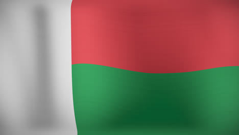 Animación-De-La-Bandera-Ondeante-De-Madagascar.