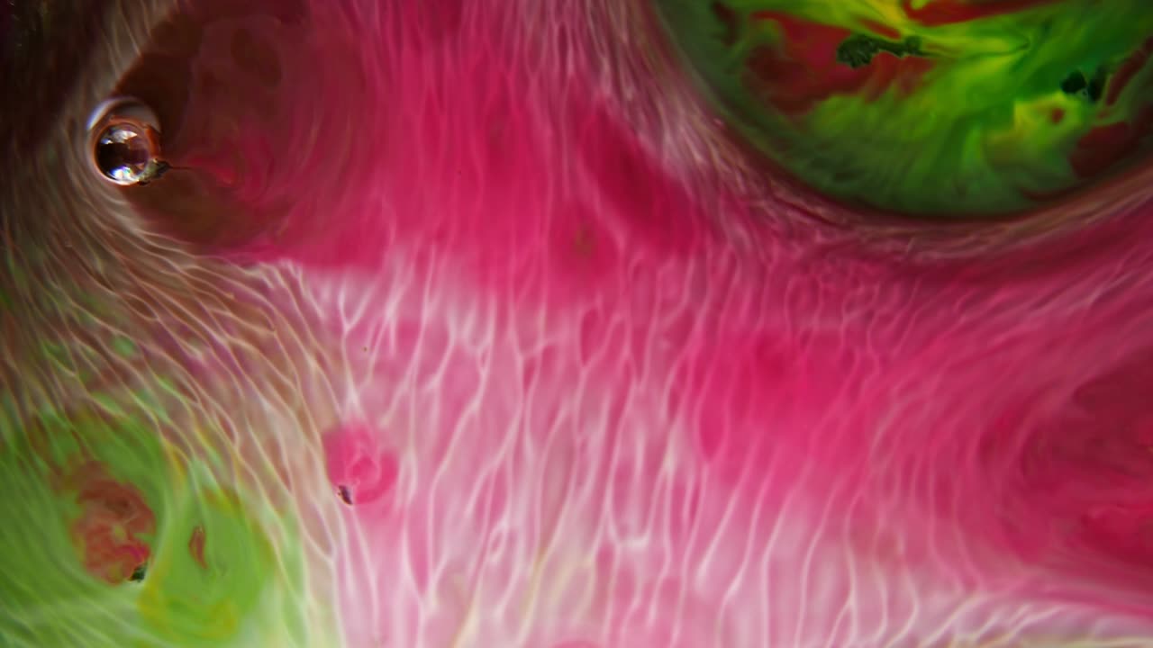 페인트의 색을 는 모양의 추상적인 배경, 회전하는 염료에 의해 만들어진 놀라운 움직이는 이미지.