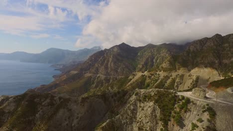 Aerial:-The-mountains-of-the-island-Karpathos-in-Greece