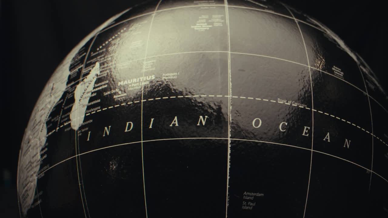 Close-up of a vintage-style globe