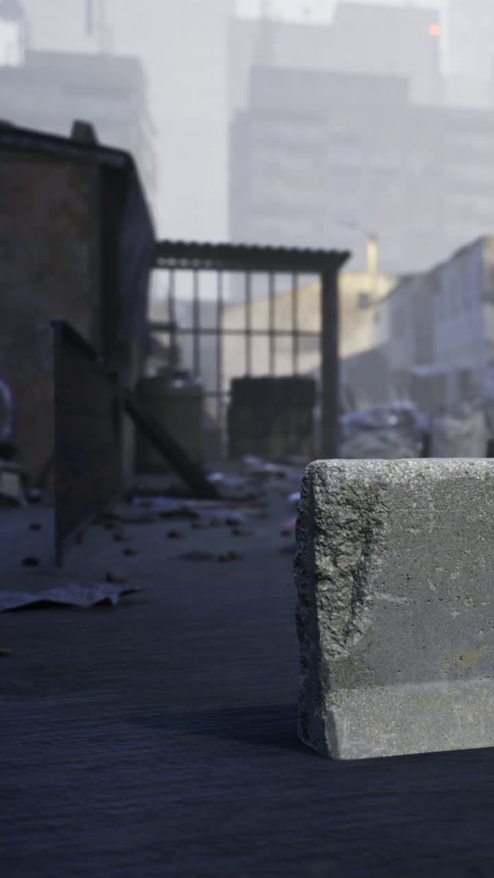 A decadência urbana captura momentos esquecidos em uma movimentada paisagem urbana