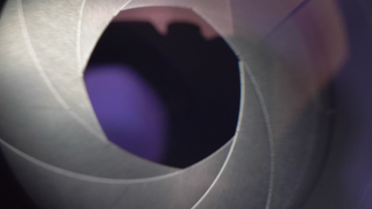 apertura de la lente de la cámara diafragma iris apertura y cierre al tomar fotos