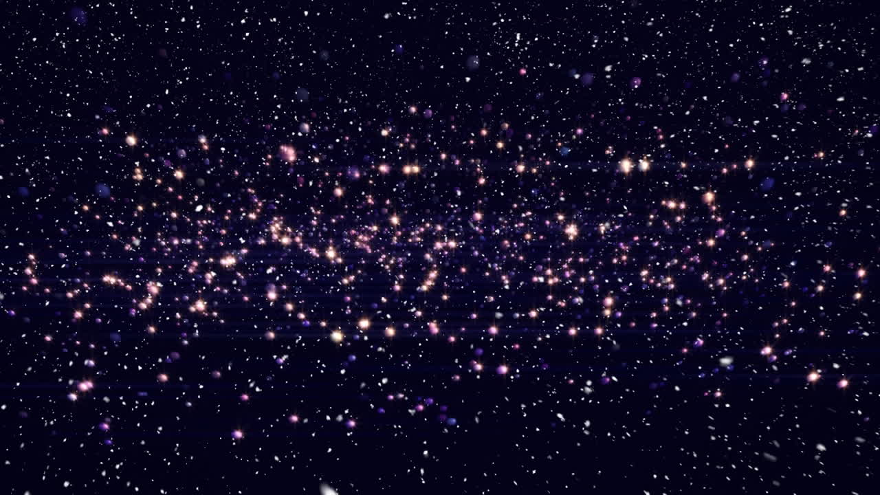 크리스마스 위에 내리는 눈의 애니메이션 배경에 반이는 반점