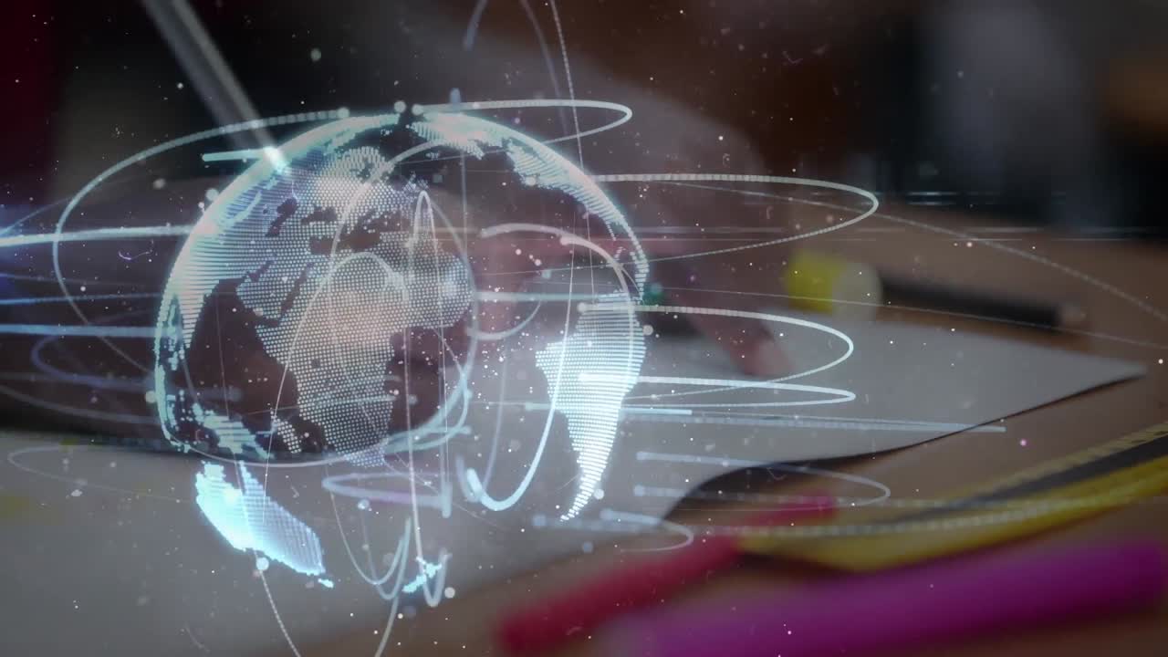 학교 아이들의 글쓰기를 통해 연결된 네트워크의 세계관을 애니메이션으로 표현합니다.