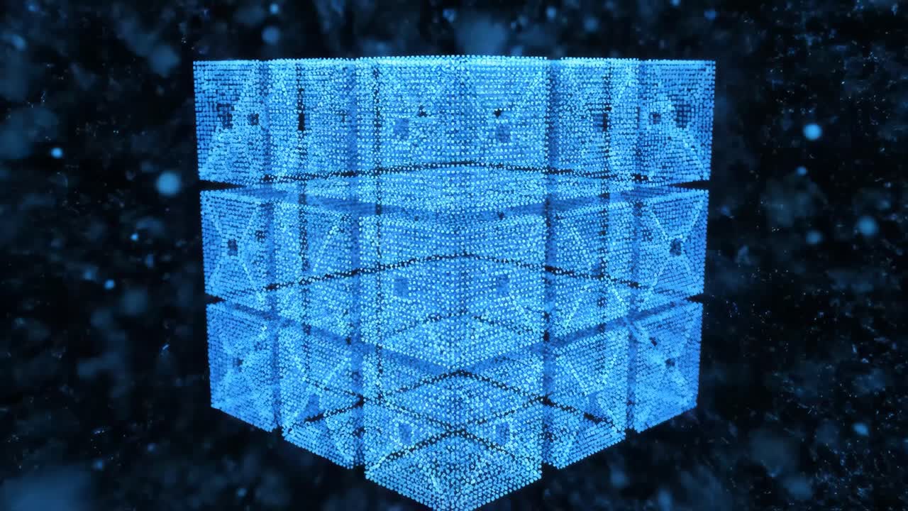 cubo digital abstracto