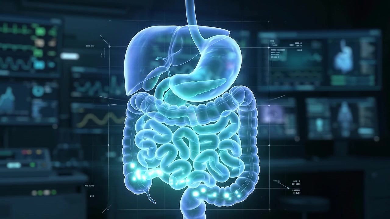 Digital 3D Animation of Human Digestive System in Medical Laboratory