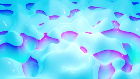 looped animation blue purple color surface. abstract background waves move along the matt surface of the liquid. beautiful background with waves. perfect background for text or presentations.