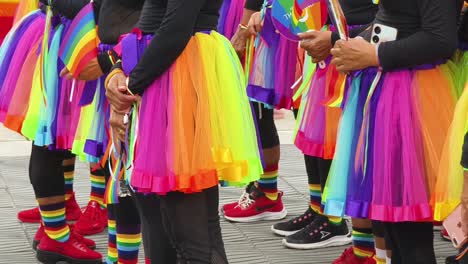 rainbow pride parade participants