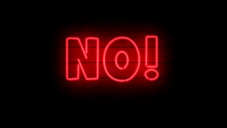 No neon sign