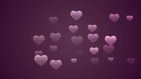 el fondo del corazón paritcles sin costuras stock video