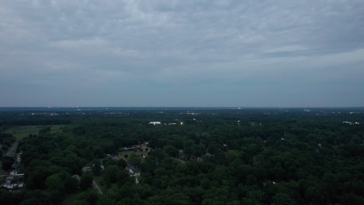 Video of cloudy night sky captured by drone