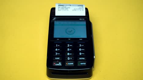 pos terminal in operation