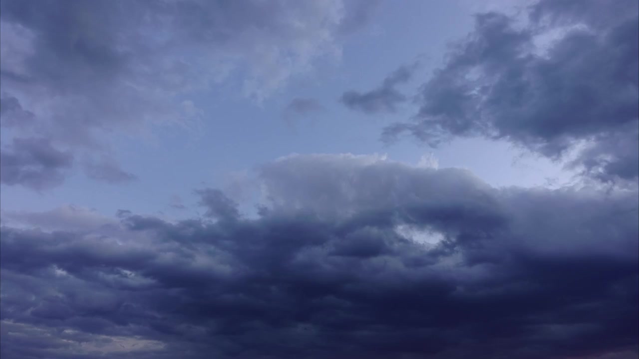 Nubes en el cielo. Timelapse.