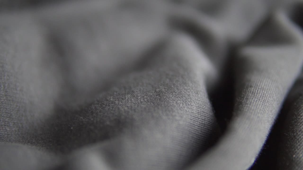 primer plano de tela de algodón negro