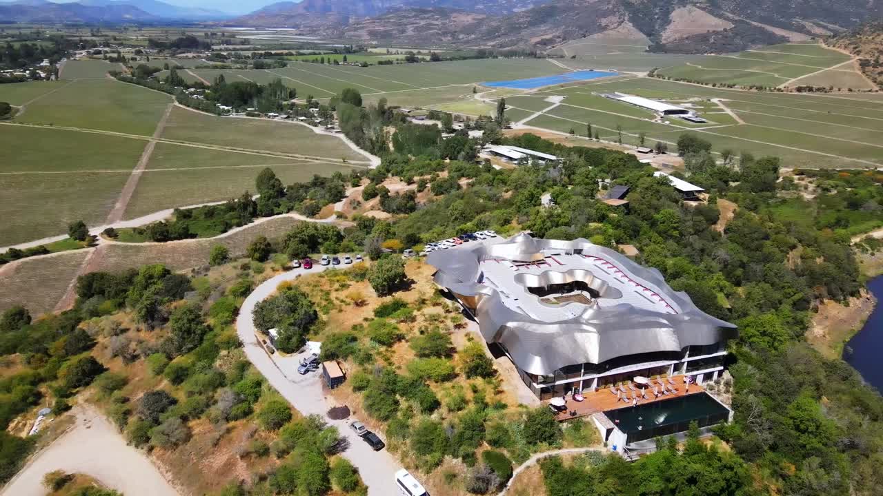 vik hote, millahue, 칠레의 공중 샷