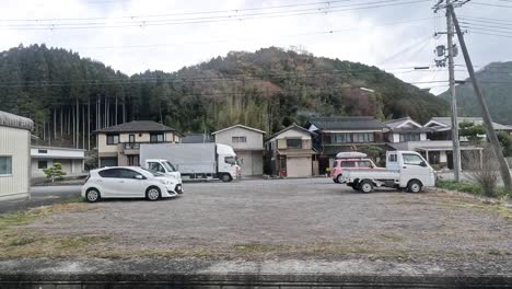 train passing through a quiet rural crossing.