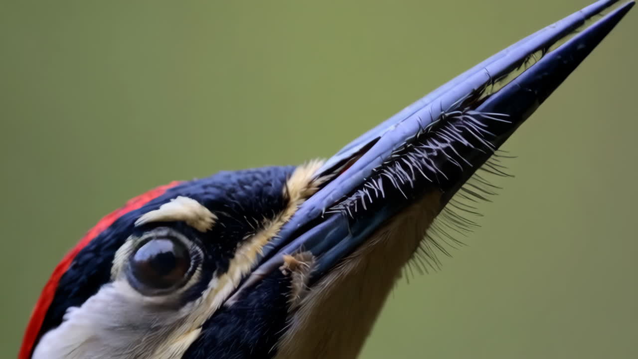 Close-up of a Northern Flicker Woodpecker's Head