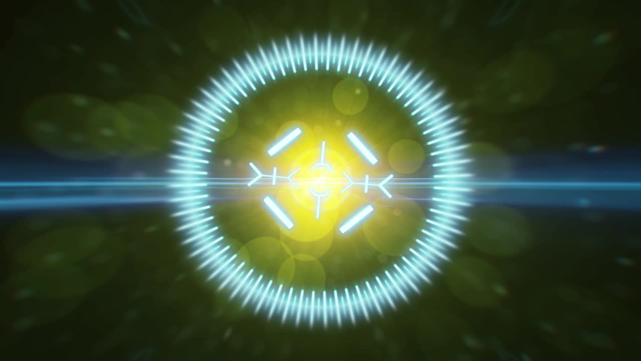 아나모프 하이라이트의 배경으로 표적의 2d hud 애니메이션