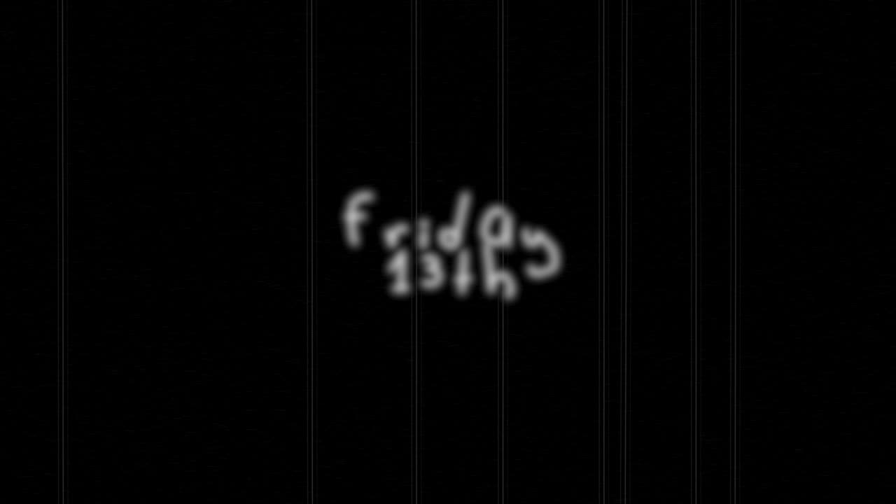 Fredag den 13.: Foruroligende glitch-effekter på en vintage TV-skærm