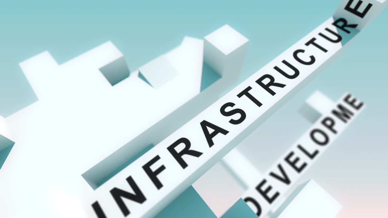 공공-공개 파트너십 (public-private partnership) - 큐브로 애니메이션화된 단어