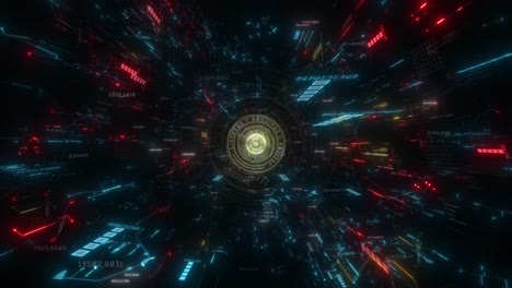 vibrant cg animation - digital world